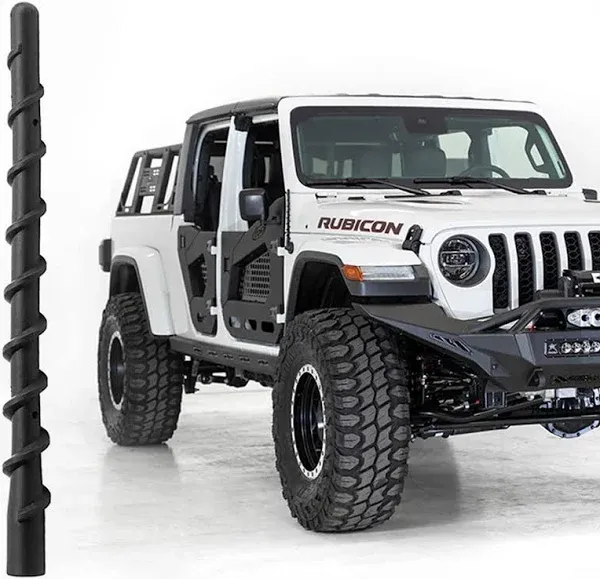 Short Antenna for 2007-2024 Jeep Wrangler Gladiator JK JL JT JKU JLU Sahara Rubicon Sport 4xe Willys Mojave, 7 Inch Jeep Replacement Antenna Jeep Wrangler Gladiator Accessories