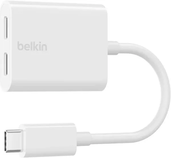 Belkin F7U081BTWH Usb-c Audio + Charge Adapter Pwr Usb-c Audio + Charge Adapter