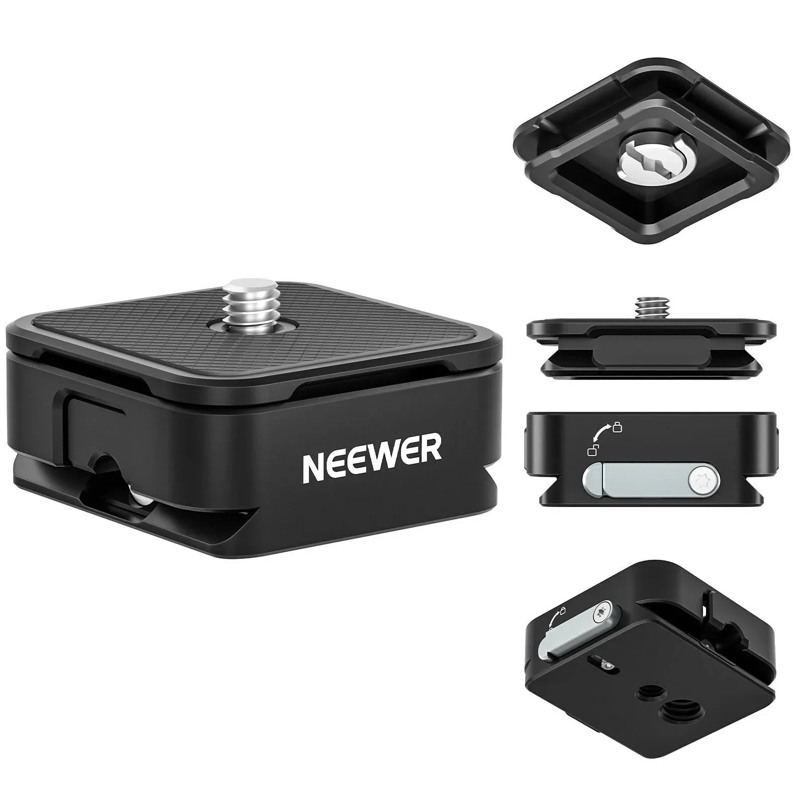 NEEWER Arca Type Quick Release Plate Kit for Arca Swiss Camera Mount Adapter