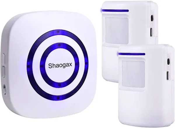 Shaogax Motion Sensor Alarm System, Wireless Home Security Driveway Alarm Ind...