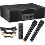 Pyle Pro Home DVD Stereo A/V System with Bluetooth & Wireless Microphone (Black)