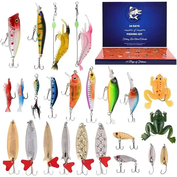 Christmas Advent Calendar 2024 Fishing Lure Set