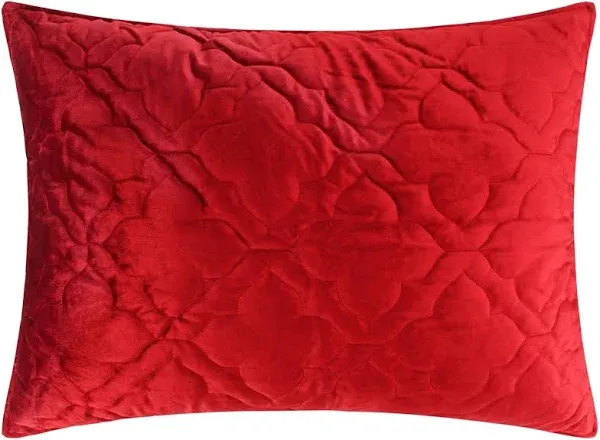 BH Caserta Velvet Red Full/Queen Quilt - Levtex Home