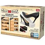 As Seen On TV Space Saving Shoe Slotz Storage Units 10 Pack - White