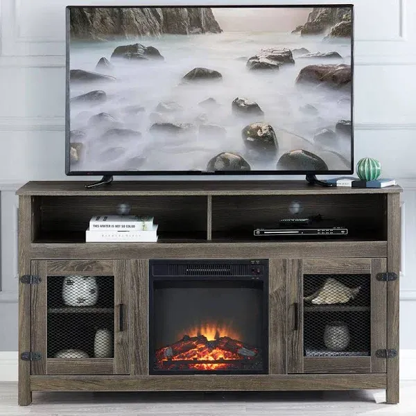 65" TV Stand with Electric Fireplace