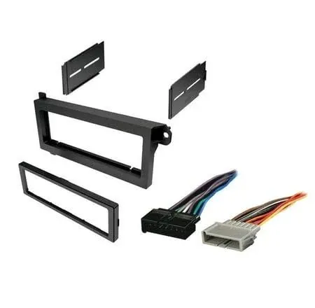 Car Radio Stereo Single DIN Dash Kit Wiring Harness