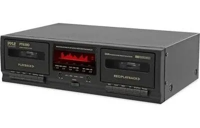 Pyle Pro PT639D Stereo Dual Cassette Deck with Digital Noise Reduction