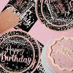 happy birthday decorations plates for women