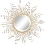 Stonebriar Sunburst Wall Mirror, Gold