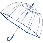 The Weather Station Clear Dome Umbrella, Transparent Automatic Open Bubble Umbrellas for Rain, Windproof and Waterproof for Adults or Kids Perfect for