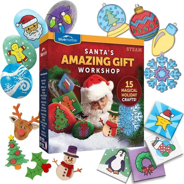 Santa&#039;S Christmas Craft Kit for Kids - 15 Magical Christmas Crafts for Kids, Mak