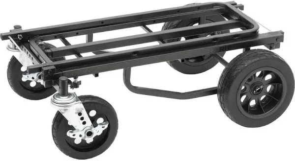 Rock N Roller Multi-Cart R12STEALTH 8-in-1 All-Terrain Equipment Cart, Black