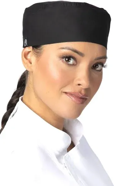 Unisex Sustainable Cool Vent Chef Beanie  Black One Size