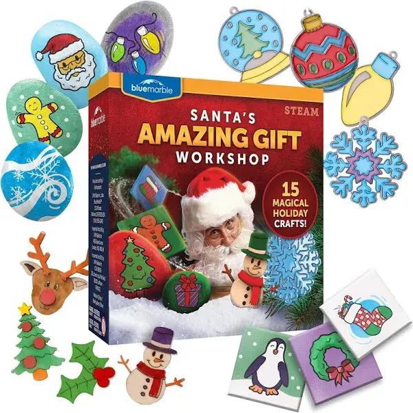 Santa&#039;S Christmas Craft Kit for Kids - 15 Magical Christmas Crafts for Kids, Mak