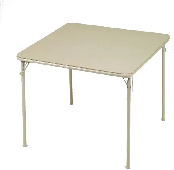 Meco Sudden Comfort 34 x 34 Inch Square Metal Folding Table