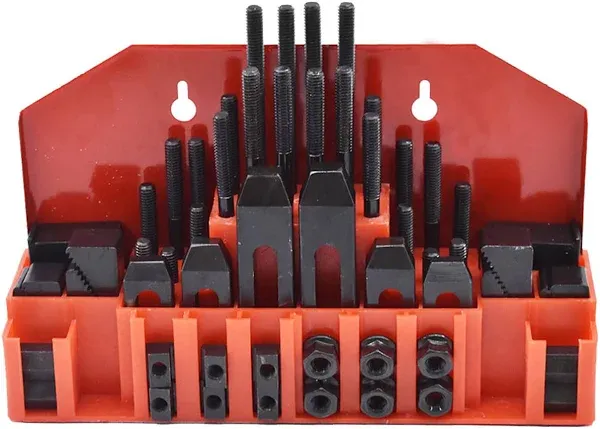 All Industrial 48005 58pc Pro-Series 1/2" T-Slot Clamping Kit Mill Machinist Set 3/8-16