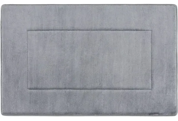 Ultra-Soft Extra-Thick Memory Foam Bath Mat (21 in x 34 in, Slate Grey)