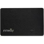 Innway Card - Ultra Thin Rechargeable Bluetooth Tracker Finder Find Your Wallet, Bag, Backpack, Keys, Laptop, Tablet (Black)