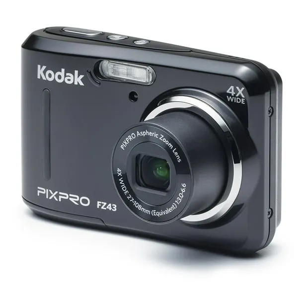 Kodak PIXPRO Friendly Zoom FZ43-BK 16MP Digital Camera with 4X Optical Zoom and 2.7" LCD Screen (Black)