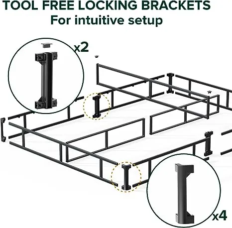 Zinus 5 inch Metal Smart Boxspring with Quick Assembly, Mattress Foundation, King