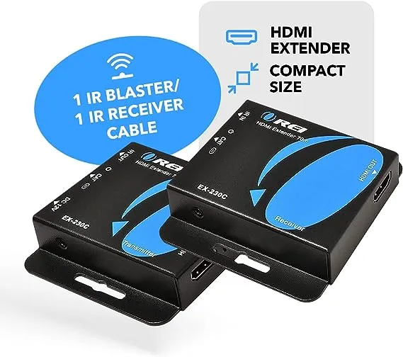 4K HDMI Over Ethernet CAT6/CAT7 Extender, Extender RJ45 4K@30Hz Upto 130 Ft 1...