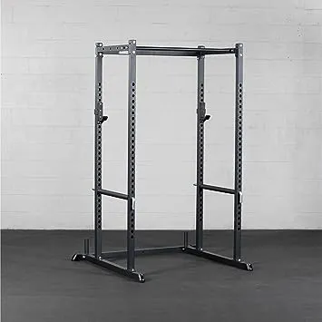 Titan Fitness T-2 Series Short 71" Power Rack, 850 LB Rackable Capacity, Skinny Pull Up Bar, Pin and Pipe Safeties, Standard J-Hooks, All In One Home Garage Gym for Weightlifting and Strength Training