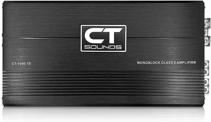 CT Sounds CT-1000.1D Compact Class D Car Audio Monoblock Amplifier