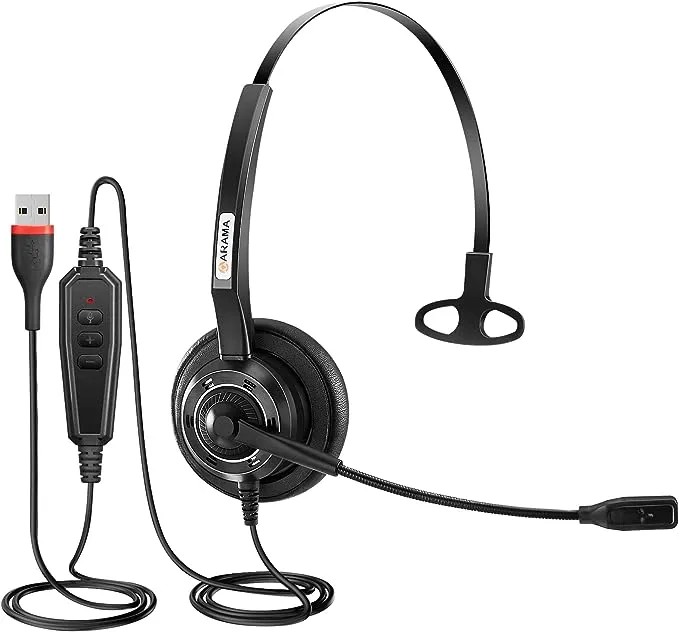 Arama USB Noise-Cancelli<wbr/>ng Headset w/ Mic