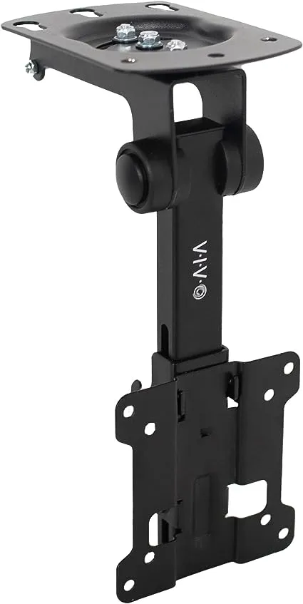 VIVO Manual Flip Down Ceiling Mount for 13 to 27 inch Flat Screens, Folding Tilt Pitched Roof and Under Cabinet Mounting for LCD TV and Monitors, MOUNT-M-FD27