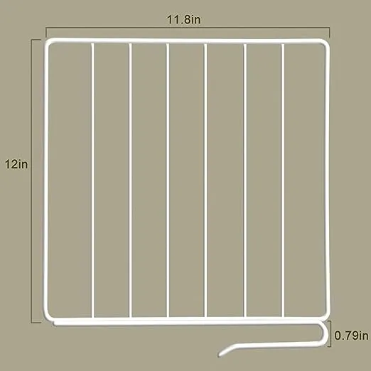 Urban Deco 8pk Shelf Dividers for Wire Shelves Closet Shelf Divider Organizer Wire Shelf Dividers for Closet Organization,Shelves,Bedroom,Kitchen