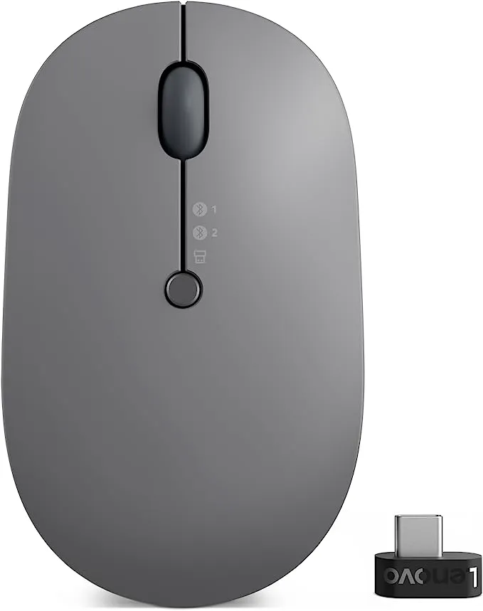 Lenovo Go Wireless Vertical Mouse (Storm Grey)