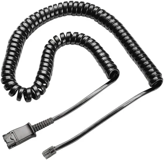 Poly U10P-S Quick Disconnect to Modular Cord Adapter Cable, Black (784S0AA) | Staples