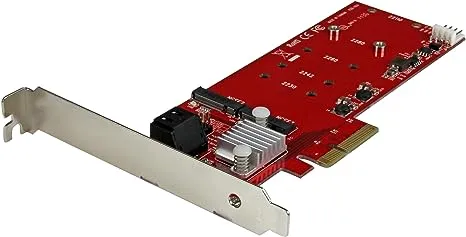 StarTech.com 2x M.2 SATA SSD Controller Card - PCIe PEX2M2