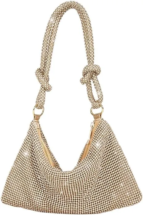 Hawee Women's Rhinestone Hobo Bag