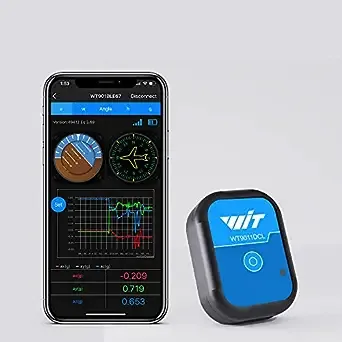 WitMotion [Bluetooth 5.0 Accelerometer+Inclinometer] WT9011DCL MPU9250 High-Precision 9-Axis Gyroscope+Angle(XY 0.2° Accuracy)+Magnetometer with Kalman Filter