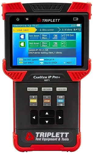 Triplett Camview IP Pro-X&#153; HD Full Touch Screen Display & Analog Security Camera Tester 8075