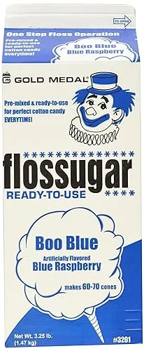 Gold Medal 3201 Blue Raspberry Flossugar 3.25 lb