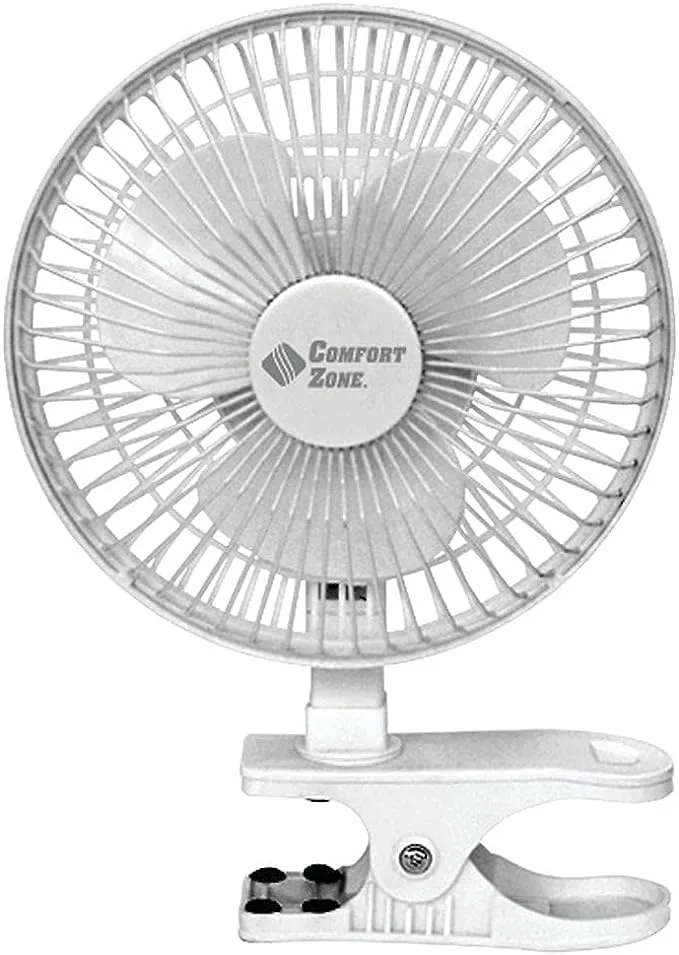 Comfort Zone 6" Clip-On Fan