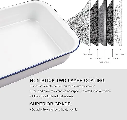 Webake Enamelware Baking Pan 9x13