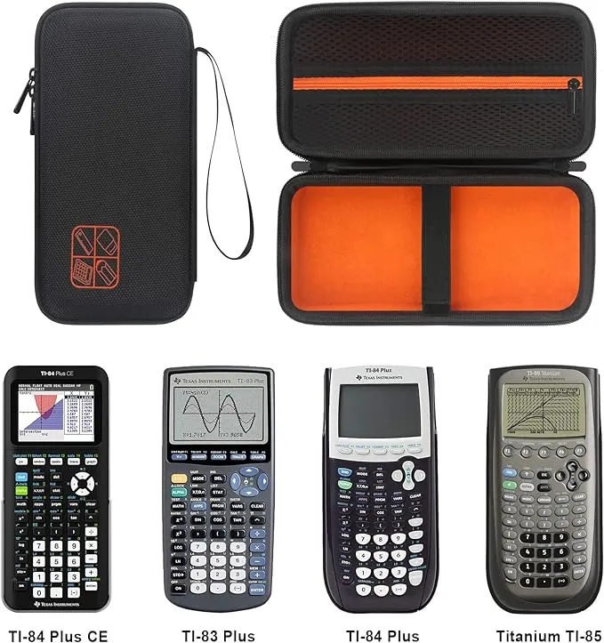 Elonbo Hard Travel Case for Texas Instruments Ti-84 Plus CE Color Graphing ...