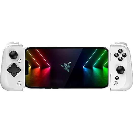 Razer Kishi V2 Mobile Gaming Controller for iPhone (Lightning): Console Quality Controls - Universal Fit w/ Extendable Bridge - Stream PC, Xbox, PlayStation Games - Customizable Triggers - ErgonomicRazer Kishi V2 Mobile Gaming Controller for iPhone (Ligh