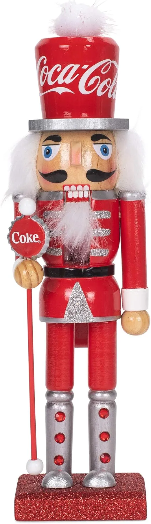 Kurt Adler Nutcracker - Coca-Cola Christmas Nutcracker 10" CC6202 New