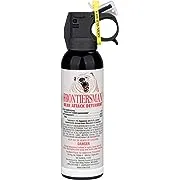 SABRE Frontiersman 7.9 oz. Bear Spray, Maximum Strength 2.0% Major Capsaicinoids, Powerful 30 ft. Range Bear Deterrent, Outdoor Camping & Hiking Protection, Quick Draw Holster & Multipack Options