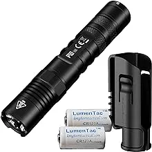 Nitecore P10 V2 1100 Lumen Tactical Flashlight with Hard Holster and Two LumenTac ...