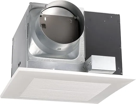 WhisperCeiling 290 CFM 2 Sones Ceiling Mounted Energy Star Rated Bath Fan with 6" Duct Diameter for Light Commercial Applications