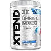 XTEND Original BCAA Powder Freedom Ice | Sugar Free Post Workout Muscle Recovery Drink with Amino Acids | 7g BCAAs for Men & Women | 30 Servings