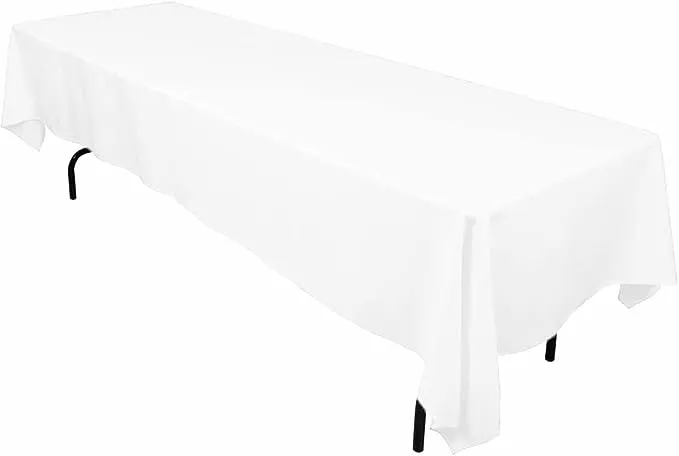 LinenTablecloth 60 x 126-Inch Rectangular Polyester Tablecloth