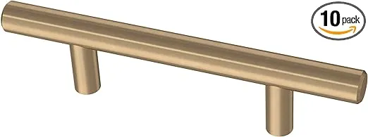 Franklin Brass BAR076Z-CZ-B 3 inch Center to Center Bar Cabinet Pull - Pack of 10 - Champagne Bronze