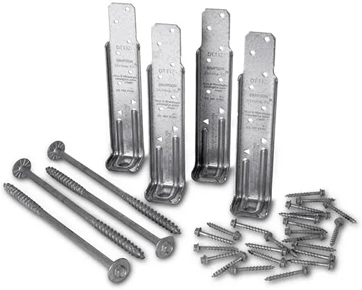 Simpson Strong-Tie Single 2-in x 4-in 14-Gauge Zmax Tension Tie (4-Pack)