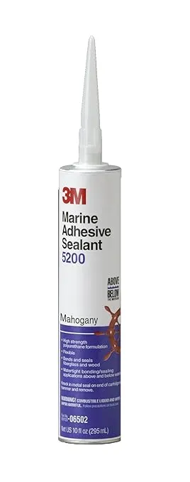 3M Marine 5200 Adhesive/Sealant (Mahogany, 1/10 Gallon), 10 fl oz